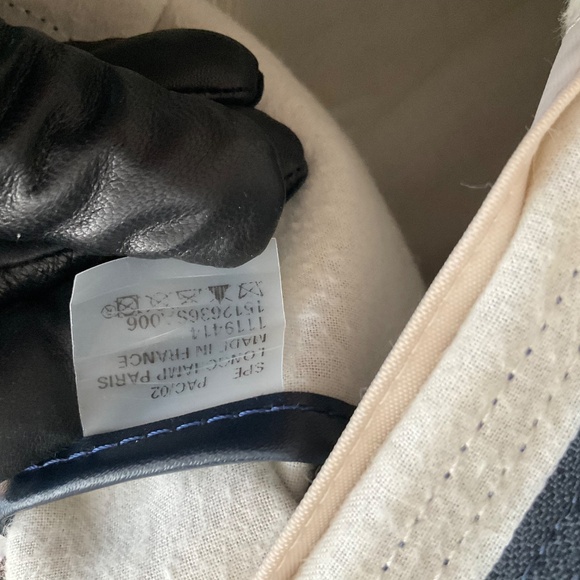 SOLD! Longchamp Navy Denim Horse Jockey Purse - Picture 16 of 16